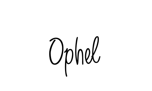 Ophel stylish signature style. Best Handwritten Sign (Angelique-Rose-font-FFP) for my name. Handwritten Signature Collection Ideas for my name Ophel. Ophel signature style 5 images and pictures png