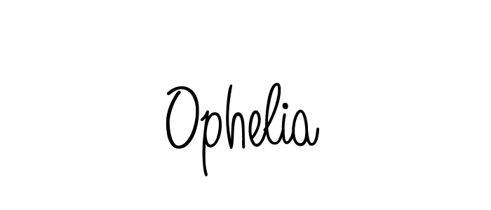 Create a beautiful signature design for name Ophelia. With this signature (Angelique-Rose-font-FFP) fonts, you can make a handwritten signature for free. Ophelia signature style 5 images and pictures png