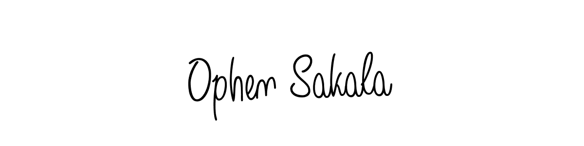 Also we have Ophen Sakala name is the best signature style. Create professional handwritten signature collection using Angelique-Rose-font-FFP autograph style. Ophen Sakala signature style 5 images and pictures png