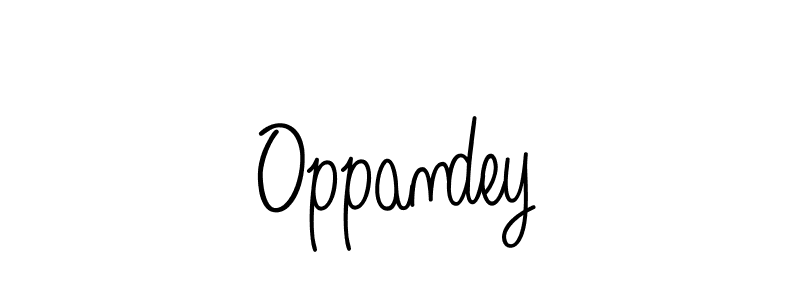 You should practise on your own different ways (Angelique-Rose-font-FFP) to write your name (Oppandey) in signature. don't let someone else do it for you. Oppandey signature style 5 images and pictures png