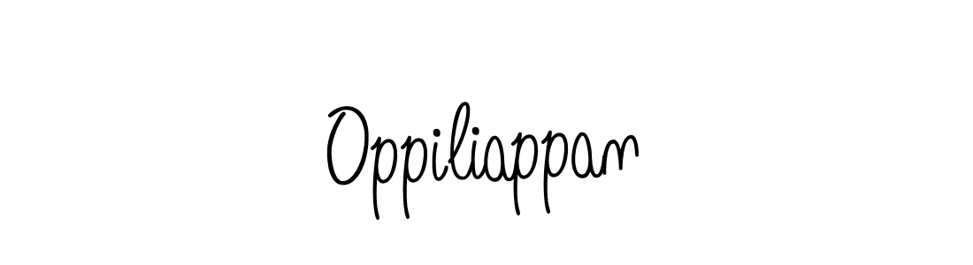 You should practise on your own different ways (Angelique-Rose-font-FFP) to write your name (Oppiliappan) in signature. don't let someone else do it for you. Oppiliappan signature style 5 images and pictures png