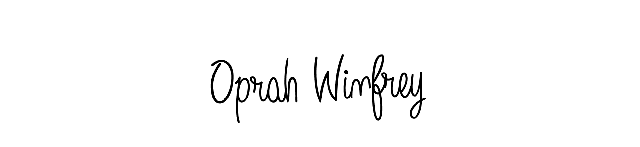 Oprah Winfrey stylish signature style. Best Handwritten Sign (Angelique-Rose-font-FFP) for my name. Handwritten Signature Collection Ideas for my name Oprah Winfrey. Oprah Winfrey signature style 5 images and pictures png