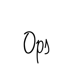 How to make Ops name signature. Use Angelique-Rose-font-FFP style for creating short signs online. This is the latest handwritten sign. Ops signature style 5 images and pictures png