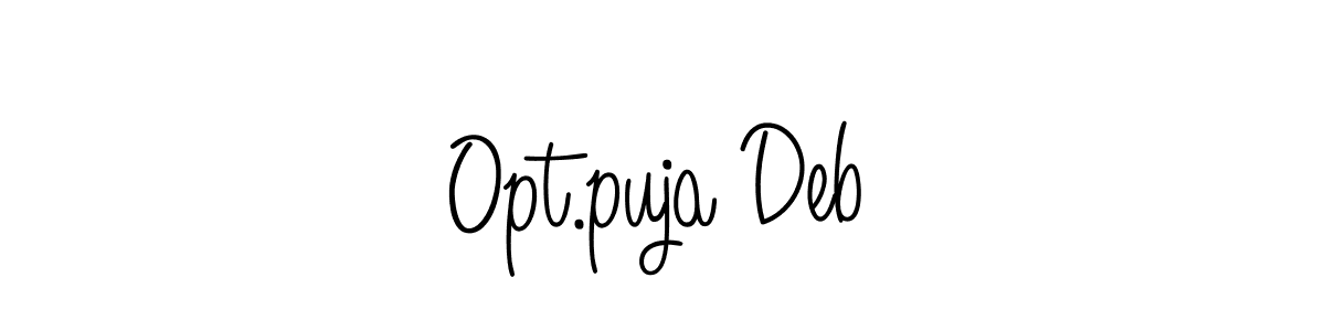 This is the best signature style for the Opt.puja Deb name. Also you like these signature font (Angelique-Rose-font-FFP). Mix name signature. Opt.puja Deb signature style 5 images and pictures png