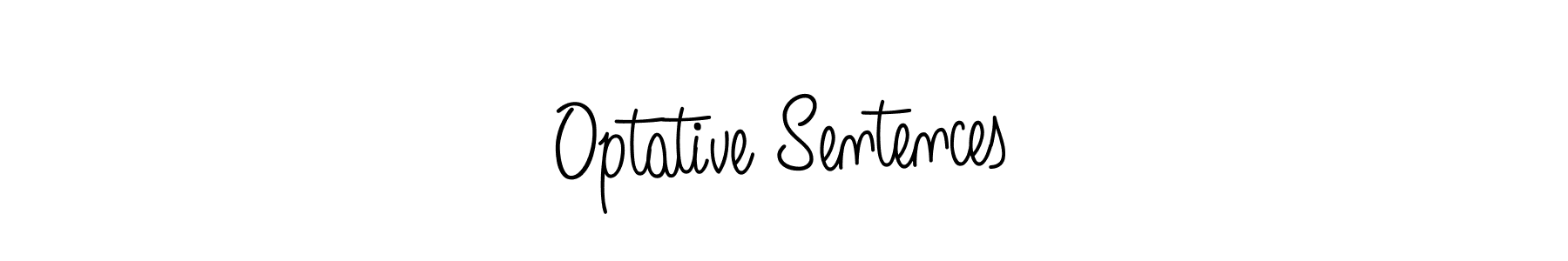 Also we have Optative Sentences name is the best signature style. Create professional handwritten signature collection using Angelique-Rose-font-FFP autograph style. Optative Sentences signature style 5 images and pictures png