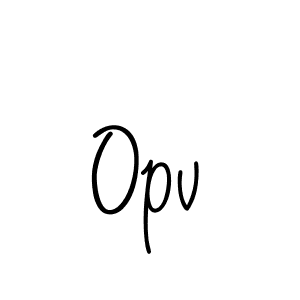 How to make Opv signature? Angelique-Rose-font-FFP is a professional autograph style. Create handwritten signature for Opv name. Opv signature style 5 images and pictures png