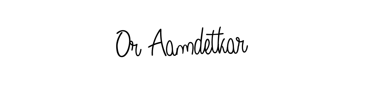 You should practise on your own different ways (Angelique-Rose-font-FFP) to write your name (Or Aamdetkar) in signature. don't let someone else do it for you. Or Aamdetkar signature style 5 images and pictures png