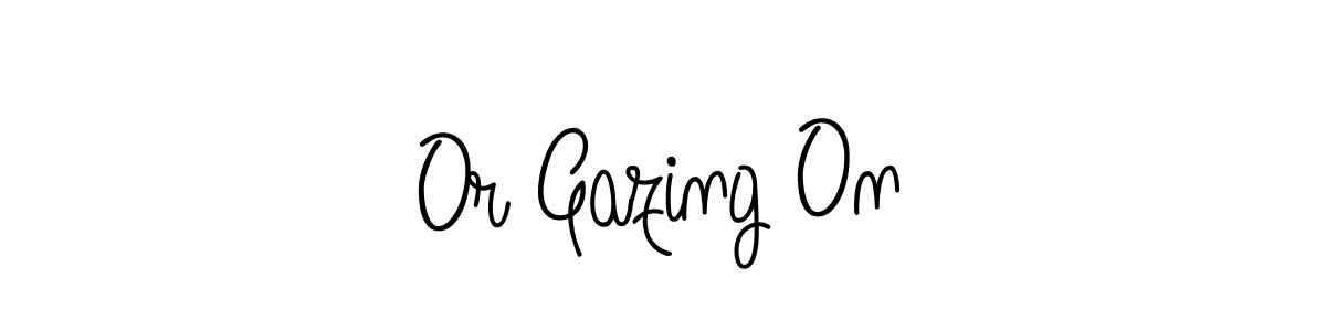 You should practise on your own different ways (Angelique-Rose-font-FFP) to write your name (Or Gazing On) in signature. don't let someone else do it for you. Or Gazing On signature style 5 images and pictures png