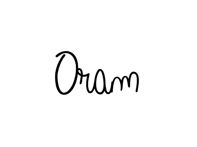 Oram stylish signature style. Best Handwritten Sign (Angelique-Rose-font-FFP) for my name. Handwritten Signature Collection Ideas for my name Oram. Oram signature style 5 images and pictures png