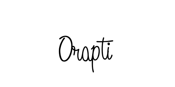 The best way (Angelique-Rose-font-FFP) to make a short signature is to pick only two or three words in your name. The name Orapti include a total of six letters. For converting this name. Orapti signature style 5 images and pictures png