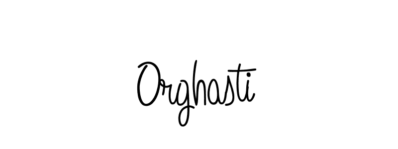 How to make Orghasti name signature. Use Angelique-Rose-font-FFP style for creating short signs online. This is the latest handwritten sign. Orghasti signature style 5 images and pictures png