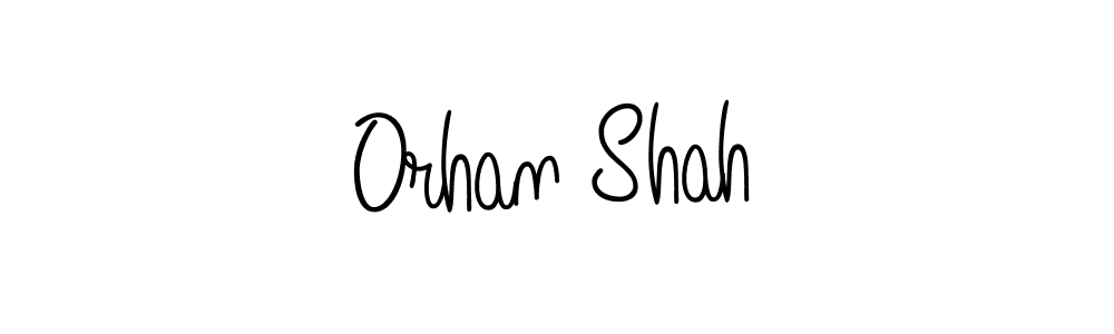 How to make Orhan Shah name signature. Use Angelique-Rose-font-FFP style for creating short signs online. This is the latest handwritten sign. Orhan Shah signature style 5 images and pictures png