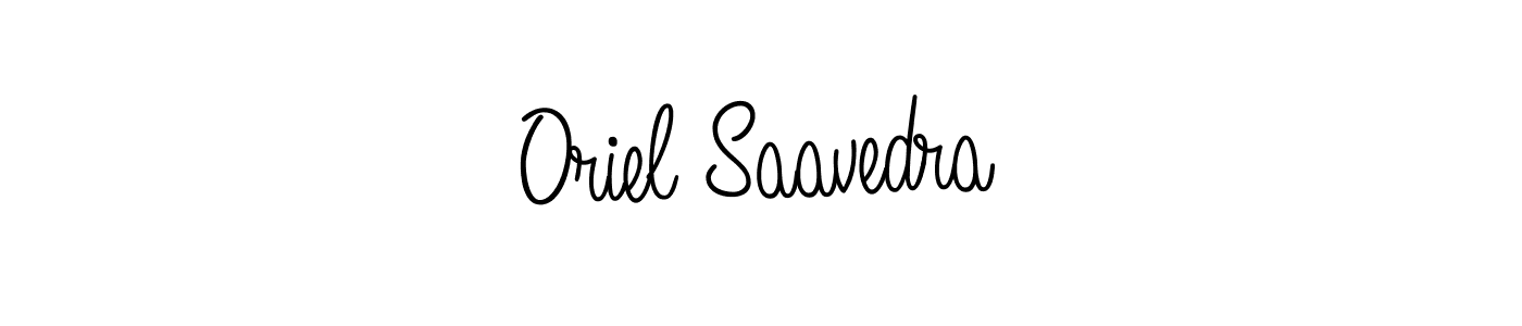 How to make Oriel Saavedra name signature. Use Angelique-Rose-font-FFP style for creating short signs online. This is the latest handwritten sign. Oriel Saavedra signature style 5 images and pictures png