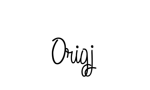 Make a beautiful signature design for name Origj. With this signature (Angelique-Rose-font-FFP) style, you can create a handwritten signature for free. Origj signature style 5 images and pictures png