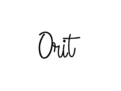 Make a beautiful signature design for name Orit. With this signature (Angelique-Rose-font-FFP) style, you can create a handwritten signature for free. Orit signature style 5 images and pictures png