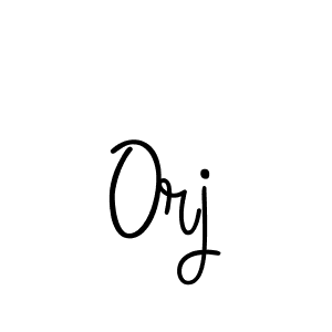 Make a beautiful signature design for name Orj. With this signature (Angelique-Rose-font-FFP) style, you can create a handwritten signature for free. Orj signature style 5 images and pictures png