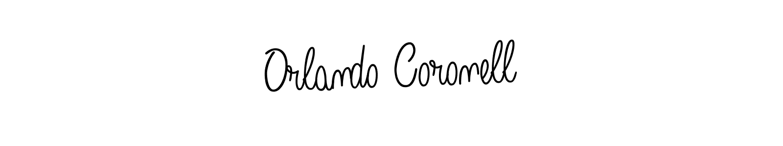 You should practise on your own different ways (Angelique-Rose-font-FFP) to write your name (Orlando Coronell) in signature. don't let someone else do it for you. Orlando Coronell signature style 5 images and pictures png
