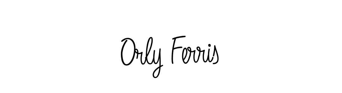 Design your own signature with our free online signature maker. With this signature software, you can create a handwritten (Angelique-Rose-font-FFP) signature for name Orly Ferris. Orly Ferris signature style 5 images and pictures png