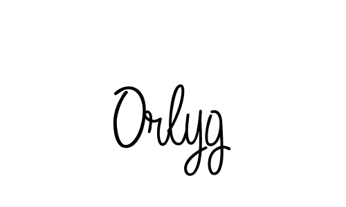 Orlyg stylish signature style. Best Handwritten Sign (Angelique-Rose-font-FFP) for my name. Handwritten Signature Collection Ideas for my name Orlyg. Orlyg signature style 5 images and pictures png