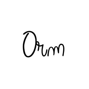 Use a signature maker to create a handwritten signature online. With this signature software, you can design (Angelique-Rose-font-FFP) your own signature for name Orm. Orm signature style 5 images and pictures png