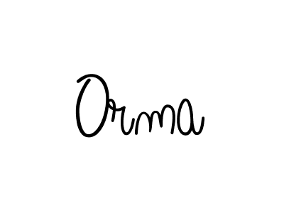 The best way (Angelique-Rose-font-FFP) to make a short signature is to pick only two or three words in your name. The name Orma include a total of six letters. For converting this name. Orma signature style 5 images and pictures png
