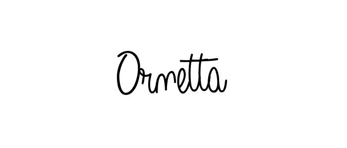 You should practise on your own different ways (Angelique-Rose-font-FFP) to write your name (Ornetta) in signature. don't let someone else do it for you. Ornetta signature style 5 images and pictures png