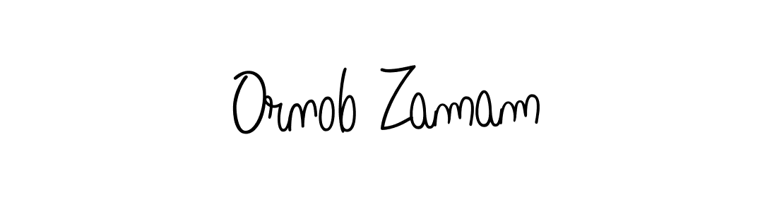 Once you've used our free online signature maker to create your best signature Angelique-Rose-font-FFP style, it's time to enjoy all of the benefits that Ornob Zamam name signing documents. Ornob Zamam signature style 5 images and pictures png