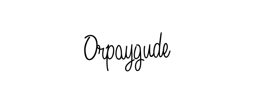 How to Draw Orpaygude signature style? Angelique-Rose-font-FFP is a latest design signature styles for name Orpaygude. Orpaygude signature style 5 images and pictures png