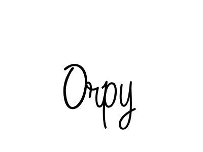 How to make Orpy name signature. Use Angelique-Rose-font-FFP style for creating short signs online. This is the latest handwritten sign. Orpy signature style 5 images and pictures png