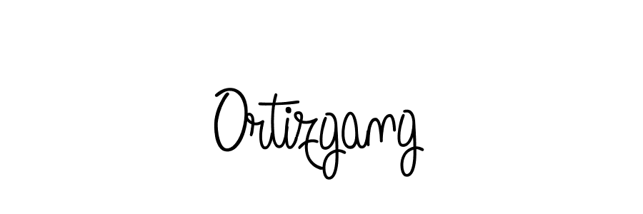Use a signature maker to create a handwritten signature online. With this signature software, you can design (Angelique-Rose-font-FFP) your own signature for name Ortizgang. Ortizgang signature style 5 images and pictures png