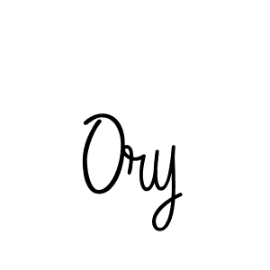 Design your own signature with our free online signature maker. With this signature software, you can create a handwritten (Angelique-Rose-font-FFP) signature for name Ory. Ory signature style 5 images and pictures png