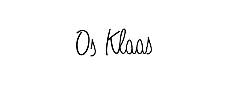 Create a beautiful signature design for name Os Klaas. With this signature (Angelique-Rose-font-FFP) fonts, you can make a handwritten signature for free. Os Klaas signature style 5 images and pictures png