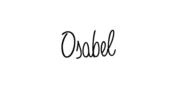You should practise on your own different ways (Angelique-Rose-font-FFP) to write your name (Osabel) in signature. don't let someone else do it for you. Osabel signature style 5 images and pictures png