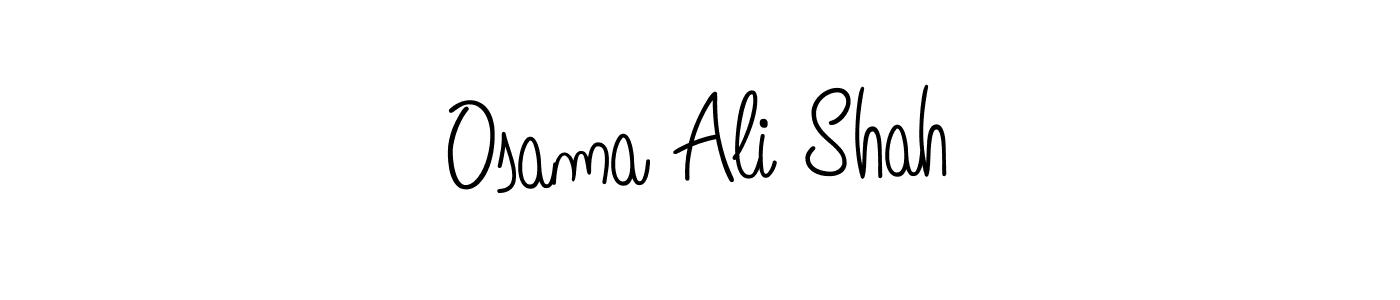 Osama Ali Shah stylish signature style. Best Handwritten Sign (Angelique-Rose-font-FFP) for my name. Handwritten Signature Collection Ideas for my name Osama Ali Shah. Osama Ali Shah signature style 5 images and pictures png