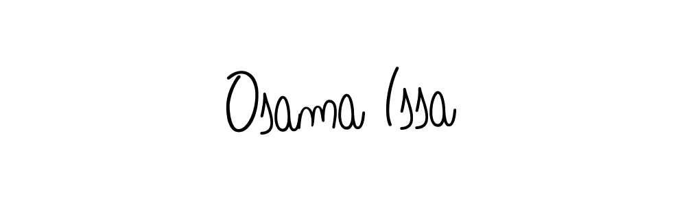 Use a signature maker to create a handwritten signature online. With this signature software, you can design (Angelique-Rose-font-FFP) your own signature for name Osama Issa. Osama Issa signature style 5 images and pictures png