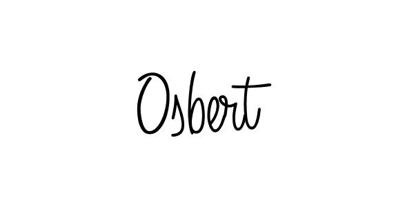 How to make Osbert name signature. Use Angelique-Rose-font-FFP style for creating short signs online. This is the latest handwritten sign. Osbert signature style 5 images and pictures png