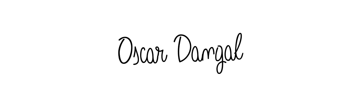 You should practise on your own different ways (Angelique-Rose-font-FFP) to write your name (Oscar Dangal) in signature. don't let someone else do it for you. Oscar Dangal signature style 5 images and pictures png