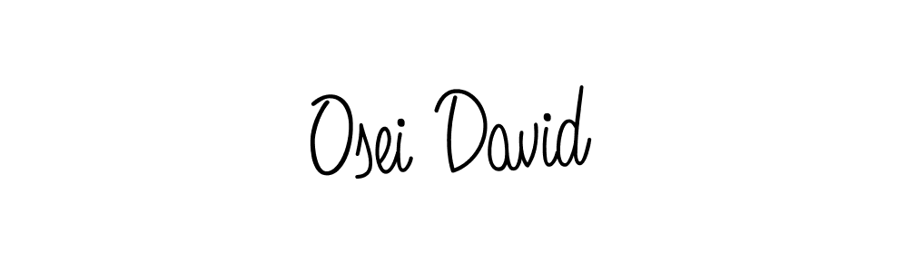 The best way (Angelique-Rose-font-FFP) to make a short signature is to pick only two or three words in your name. The name Osei David include a total of six letters. For converting this name. Osei David signature style 5 images and pictures png