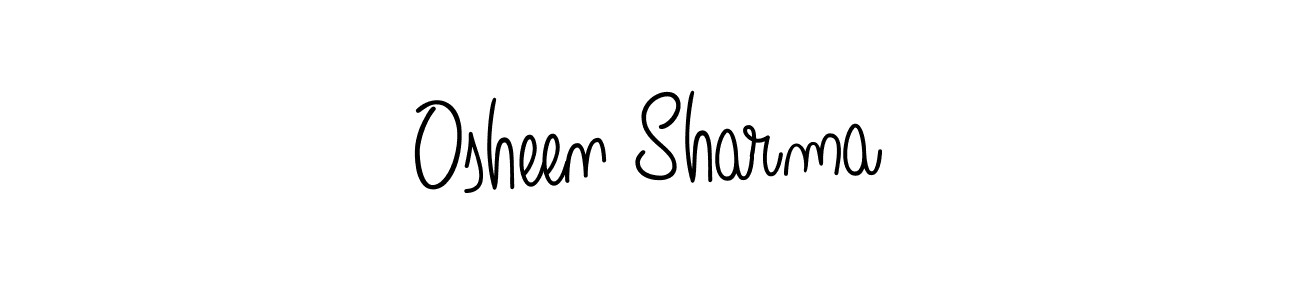 Design your own signature with our free online signature maker. With this signature software, you can create a handwritten (Angelique-Rose-font-FFP) signature for name Osheen Sharma. Osheen Sharma signature style 5 images and pictures png