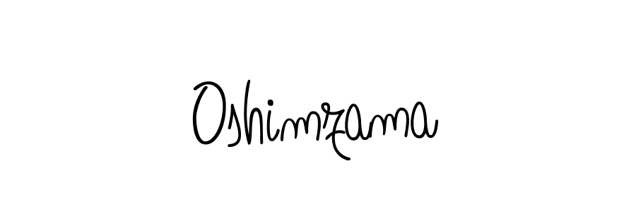 How to make Oshimzama name signature. Use Angelique-Rose-font-FFP style for creating short signs online. This is the latest handwritten sign. Oshimzama signature style 5 images and pictures png