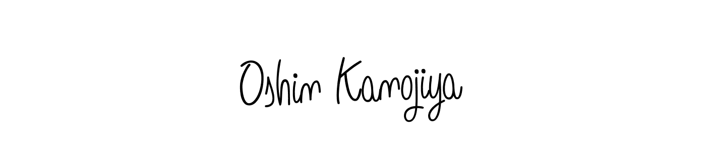 Design your own signature with our free online signature maker. With this signature software, you can create a handwritten (Angelique-Rose-font-FFP) signature for name Oshin Kanojiya. Oshin Kanojiya signature style 5 images and pictures png