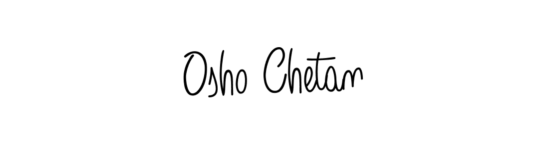 Design your own signature with our free online signature maker. With this signature software, you can create a handwritten (Angelique-Rose-font-FFP) signature for name Osho Chetan. Osho Chetan signature style 5 images and pictures png