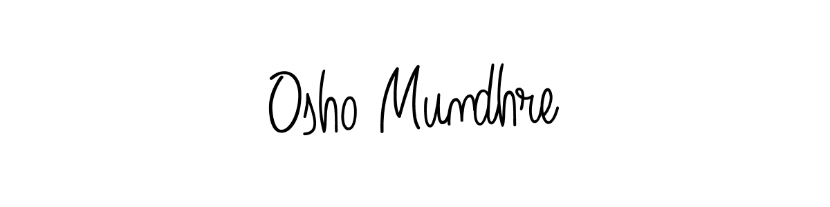Make a beautiful signature design for name Osho Mundhre. Use this online signature maker to create a handwritten signature for free. Osho Mundhre signature style 5 images and pictures png