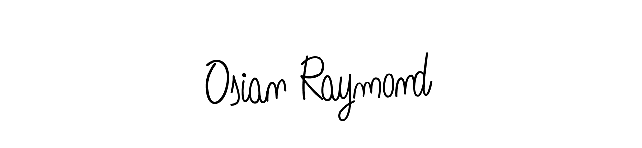 Design your own signature with our free online signature maker. With this signature software, you can create a handwritten (Angelique-Rose-font-FFP) signature for name Osian Raymond. Osian Raymond signature style 5 images and pictures png