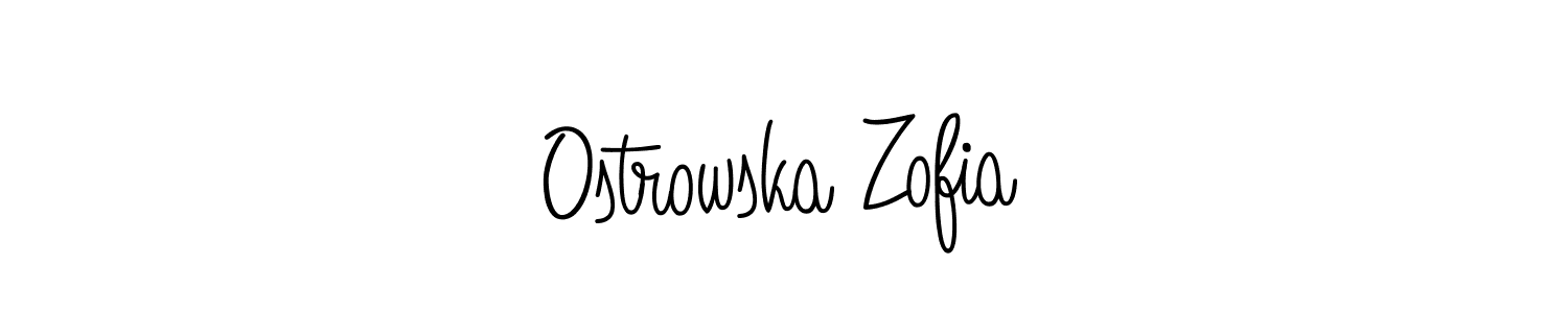 Make a short Ostrowska Zofia signature style. Manage your documents anywhere anytime using Angelique-Rose-font-FFP. Create and add eSignatures, submit forms, share and send files easily. Ostrowska Zofia signature style 5 images and pictures png