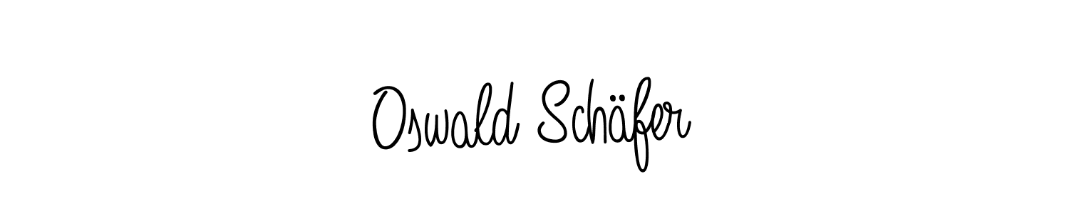 The best way (Angelique-Rose-font-FFP) to make a short signature is to pick only two or three words in your name. The name Oswald Schäfer include a total of six letters. For converting this name. Oswald Schäfer signature style 5 images and pictures png