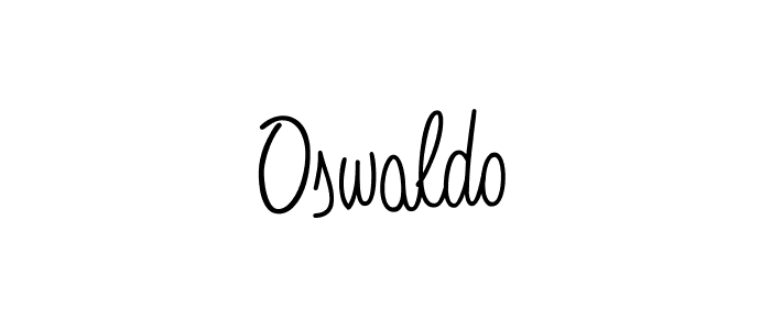 Make a beautiful signature design for name Oswaldo. With this signature (Angelique-Rose-font-FFP) style, you can create a handwritten signature for free. Oswaldo signature style 5 images and pictures png