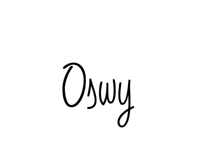 Create a beautiful signature design for name Oswy. With this signature (Angelique-Rose-font-FFP) fonts, you can make a handwritten signature for free. Oswy signature style 5 images and pictures png