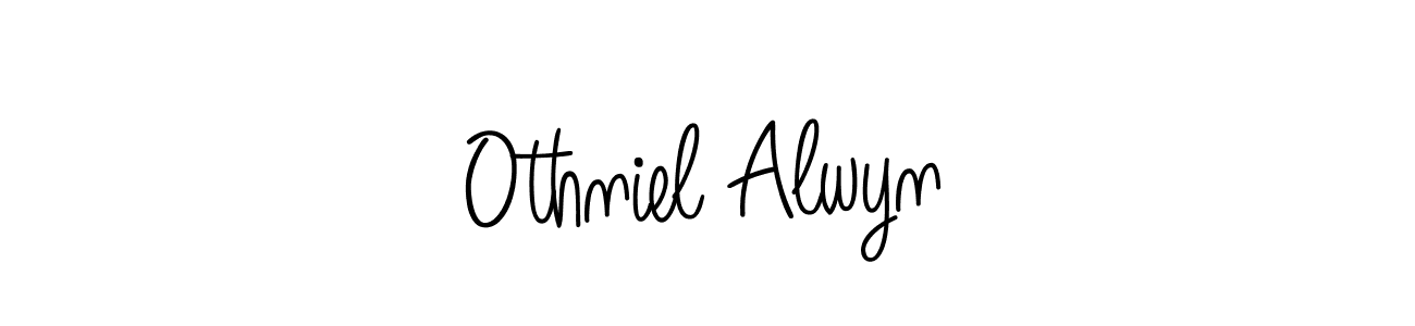 Make a beautiful signature design for name Othniel Alwyn. With this signature (Angelique-Rose-font-FFP) style, you can create a handwritten signature for free. Othniel Alwyn signature style 5 images and pictures png