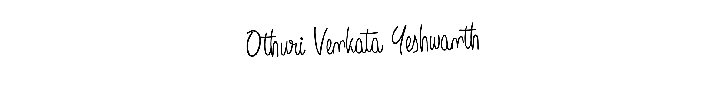 How to make Othuri Venkata Yeshwanth name signature. Use Angelique-Rose-font-FFP style for creating short signs online. This is the latest handwritten sign. Othuri Venkata Yeshwanth signature style 5 images and pictures png